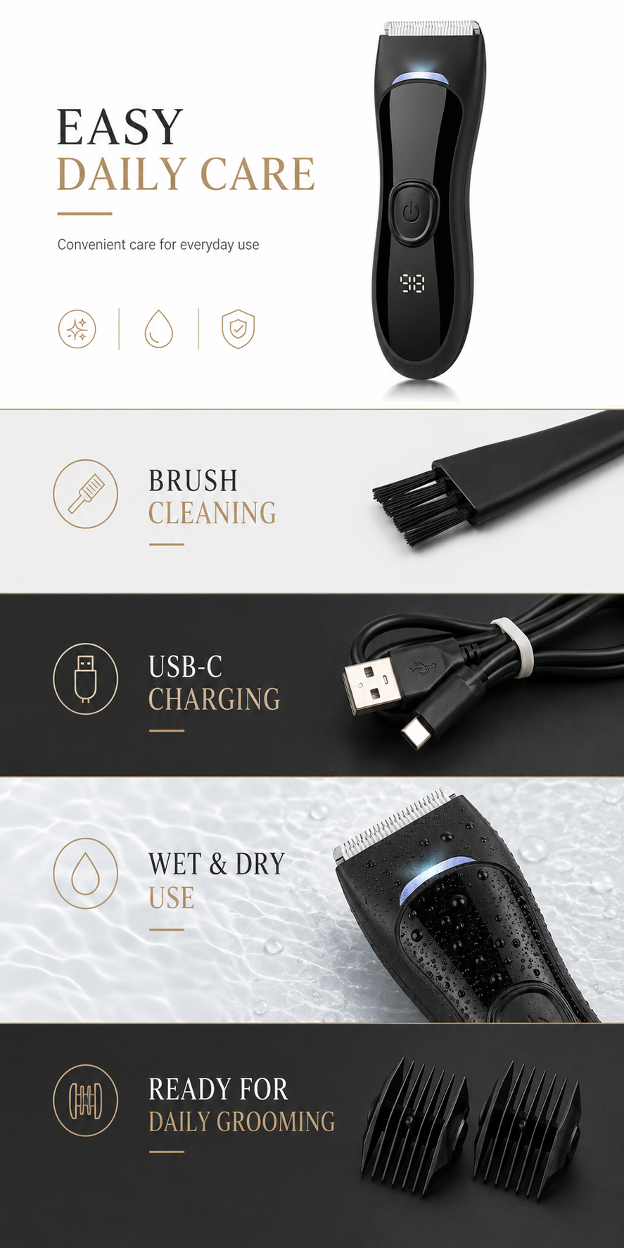 AIMEI HC-W058 body trimmer OEM product detail image B.